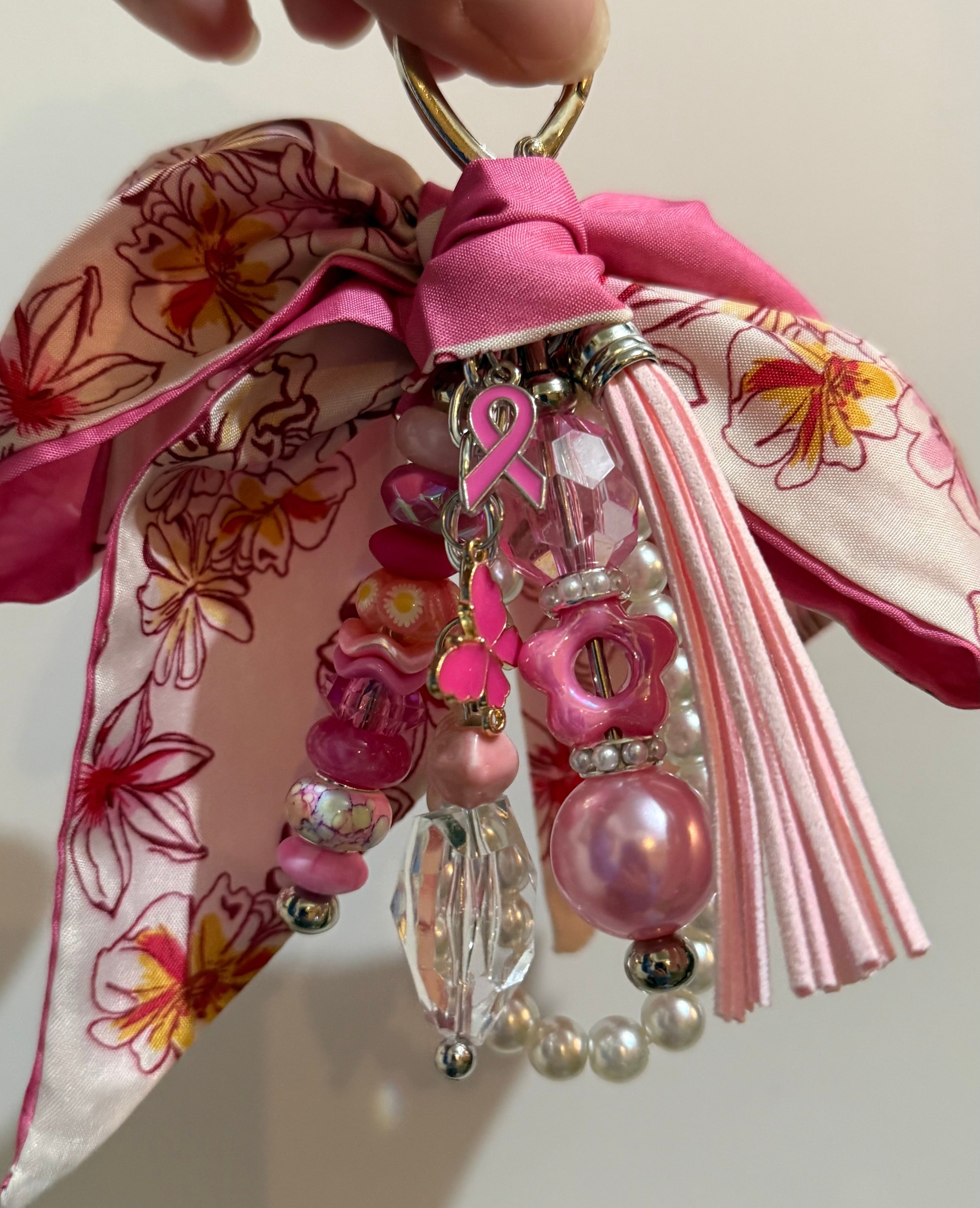 “Breast Friends” Breast Cancer Awareness Bag Charm