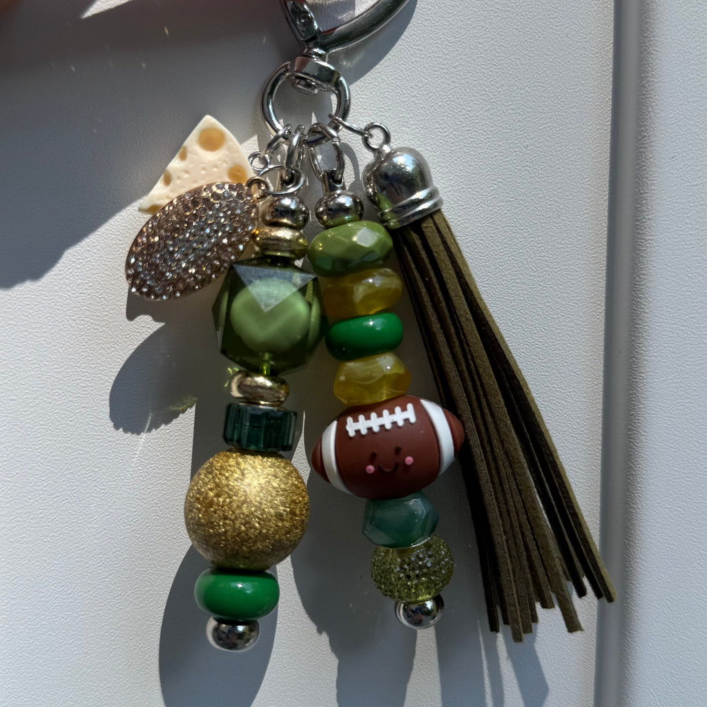 The NFL football bag charm