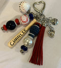 Customizable Baseball (sport) Bag Charm