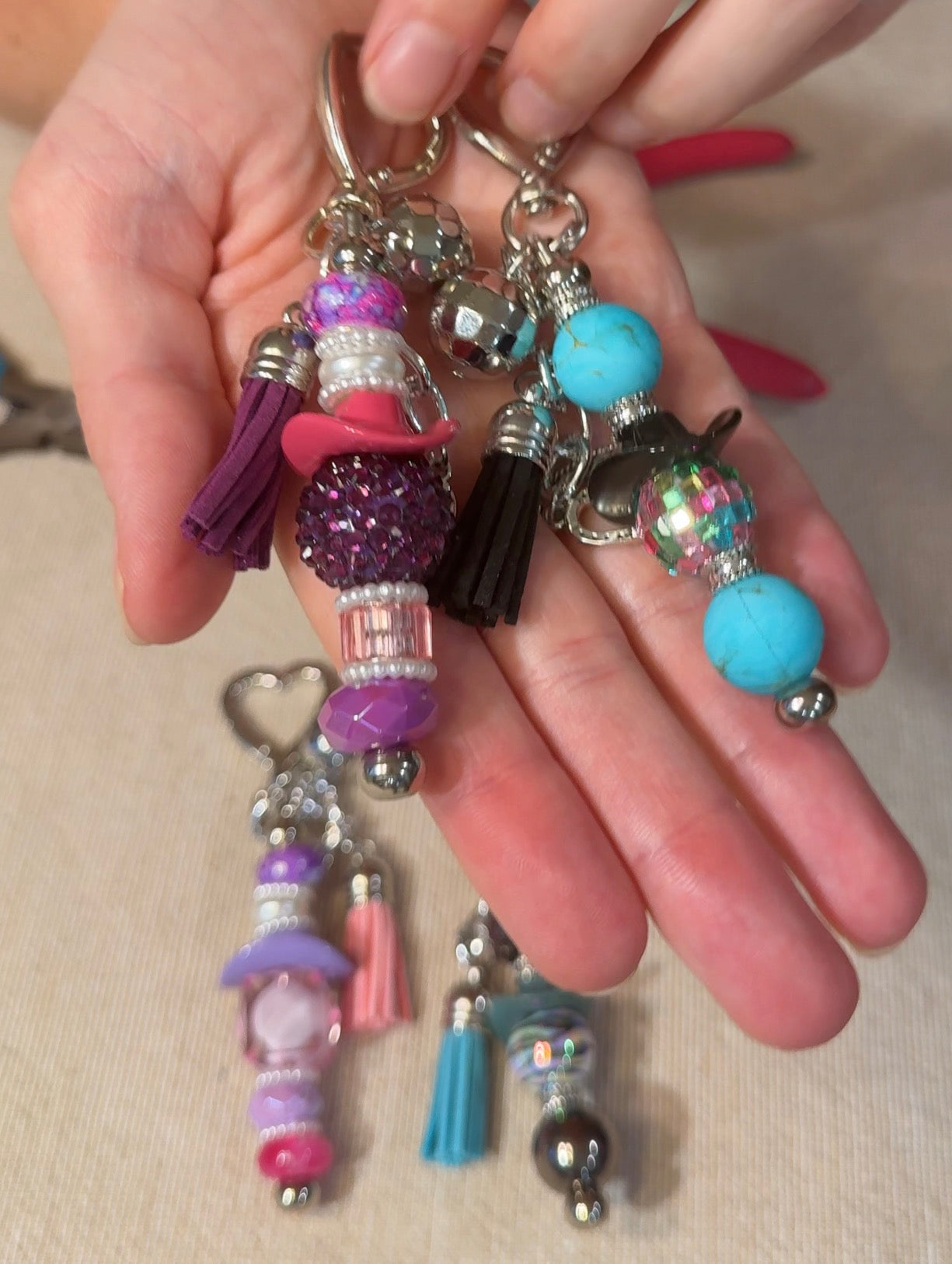 The Petite Rhinestone Cowgirl Bag Charm