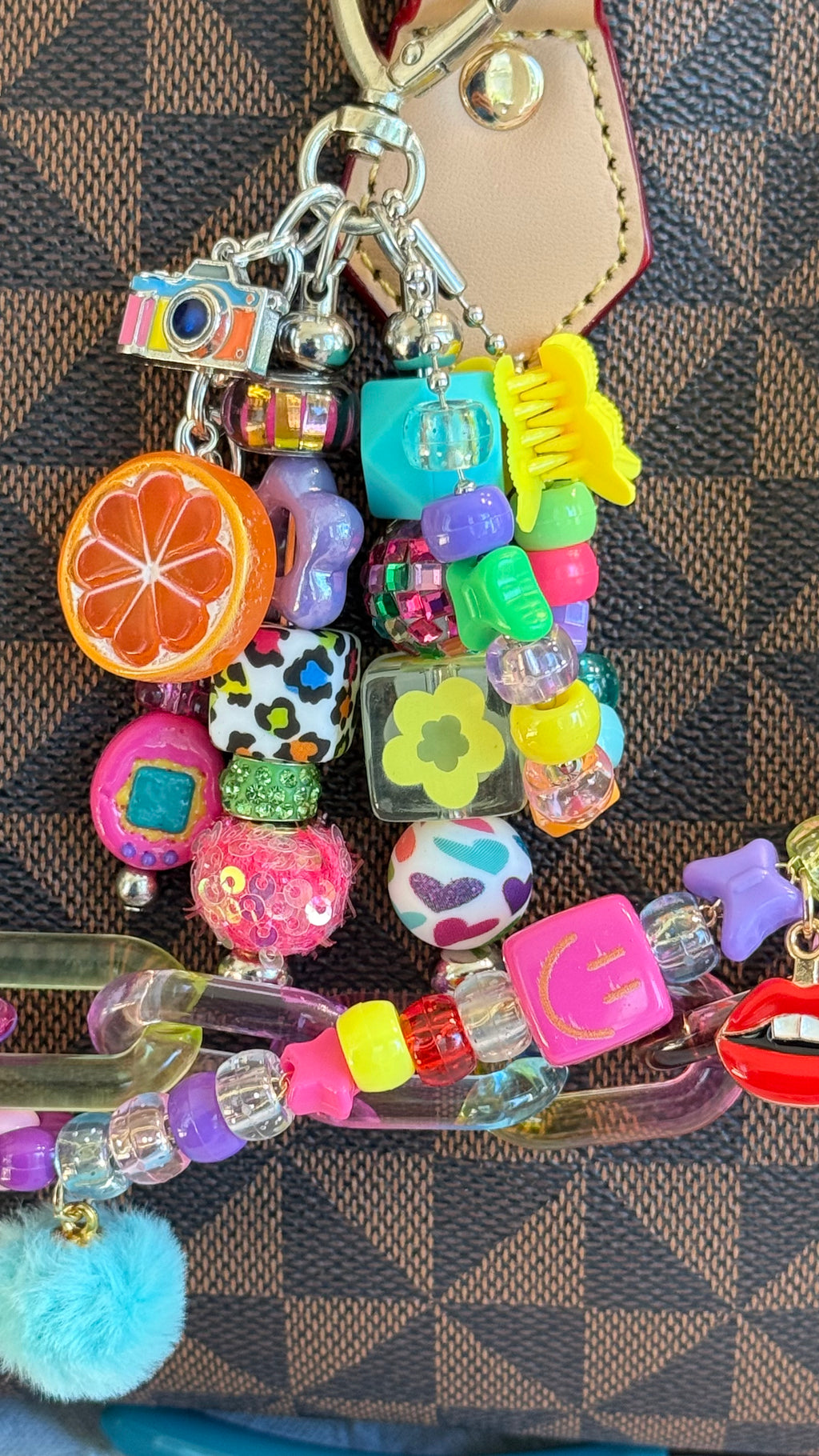 Y2K BAG CHARM & CHAIN BUNDLE