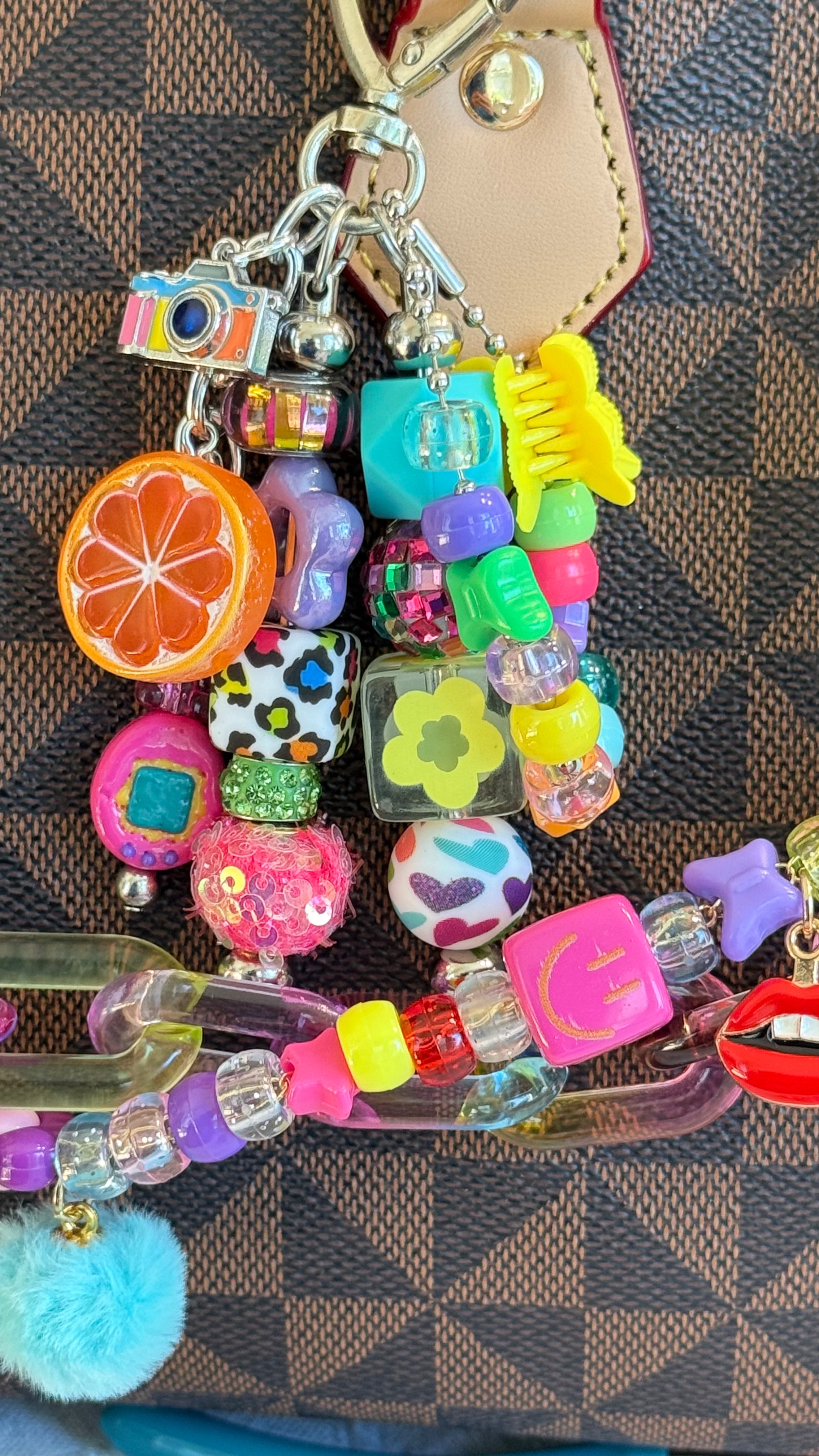 Y2K BAG CHARM & CHAIN BUNDLE