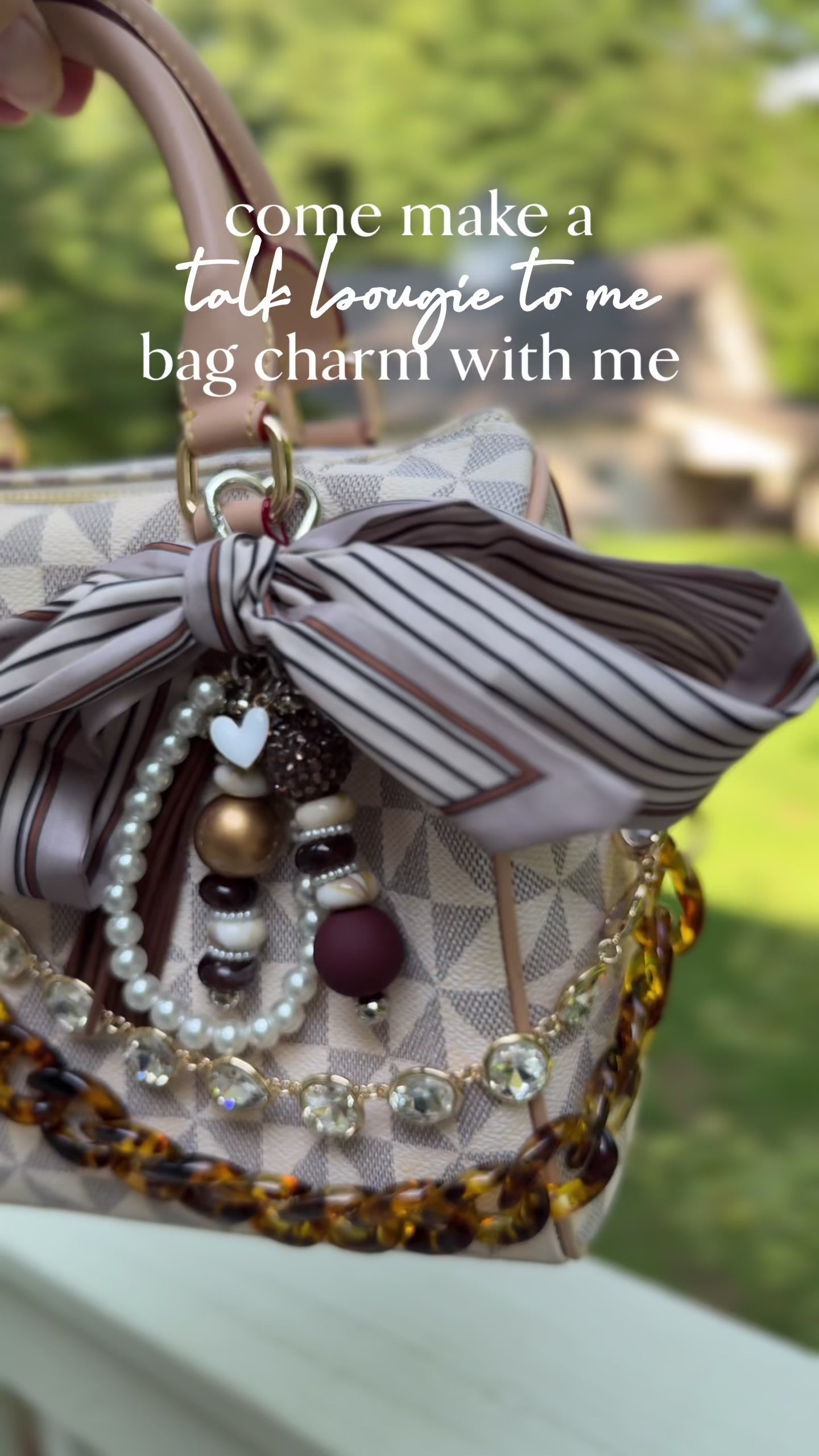 Talk bougie to me bag charm