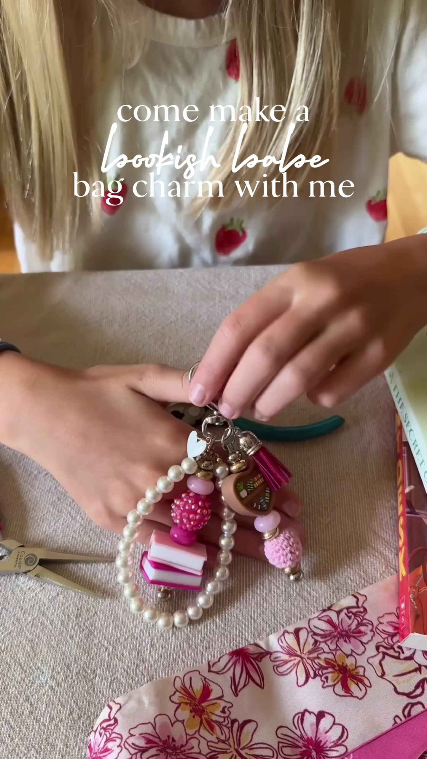 Bookish Babe Bag Charm