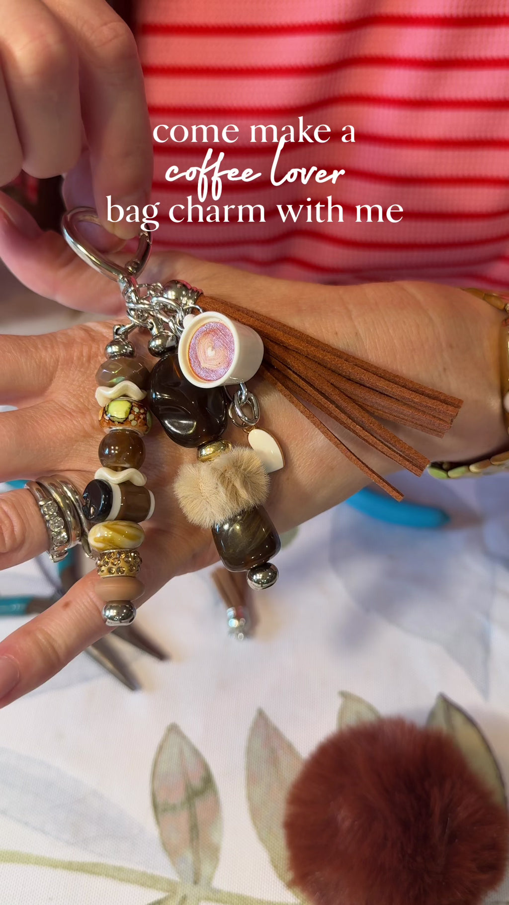 The Coffee Lover Bag Charm