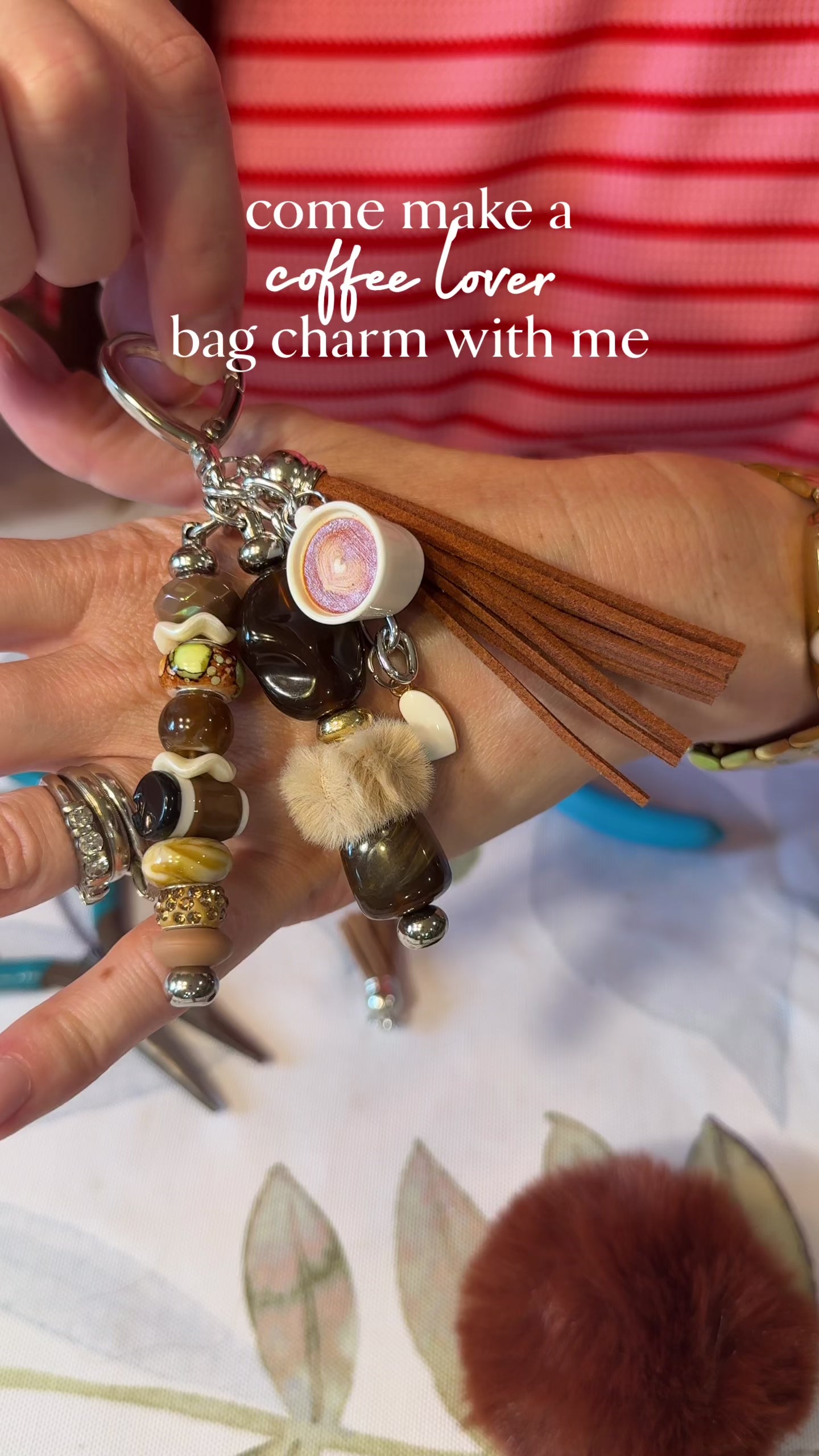 The Coffee Lover Bag Charm
